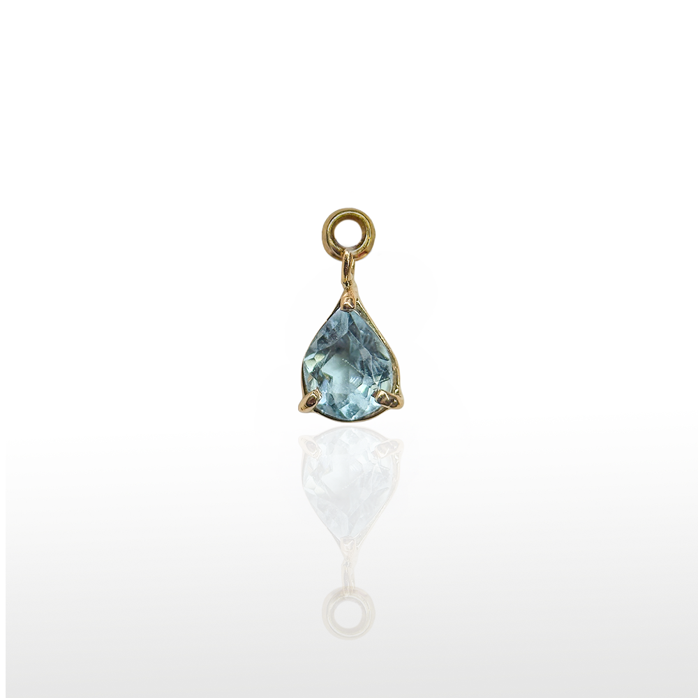 Image of Charm Prong Gota S Gem Aquamarine