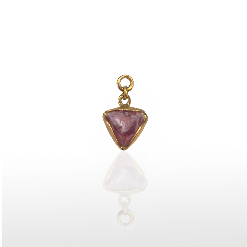 Image of Charm Trillion Cut Turmalina Rosa M