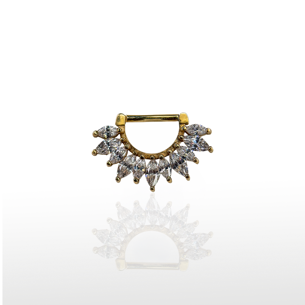 Image of Clicker 11 Marquise Cz - 16G - 8mm