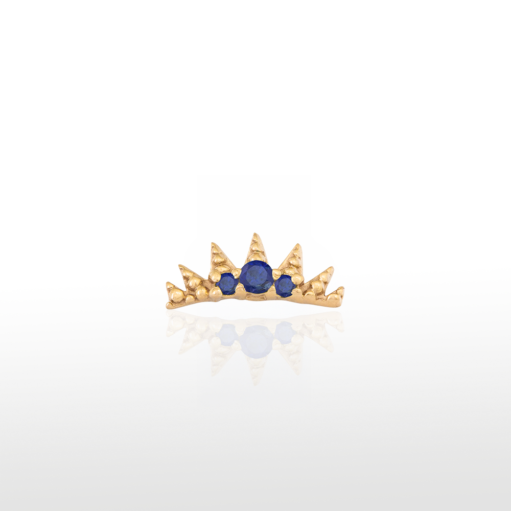 Image of Medieval Pin - Blue Saphire