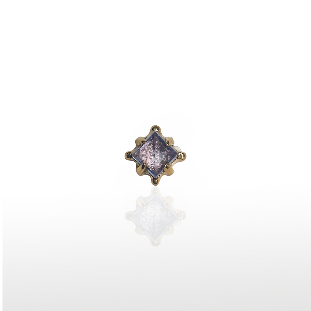 Image of Prong Princess Cut- Tanzanita