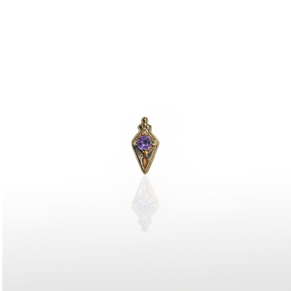 Image of Rombo 3 Beads Filigrana - Amatista