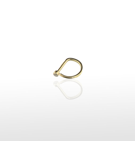 G ring S - Oro con Swarovski OhMyGold Jewelry